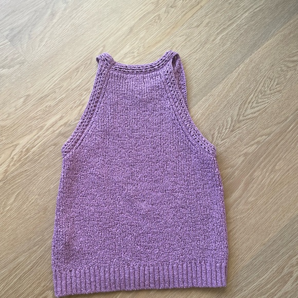 J.Crew purple knitted tank top - Picture 2 of 3